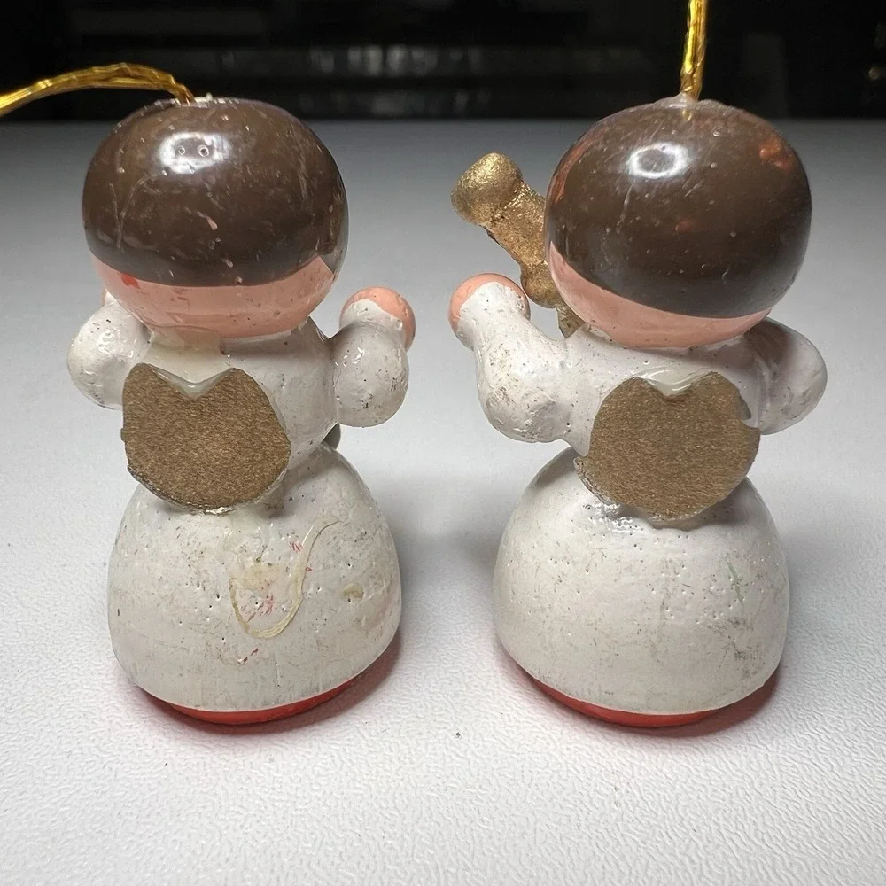 Vintage Wooden Angels Christmas Ornaments Without‎ Wings